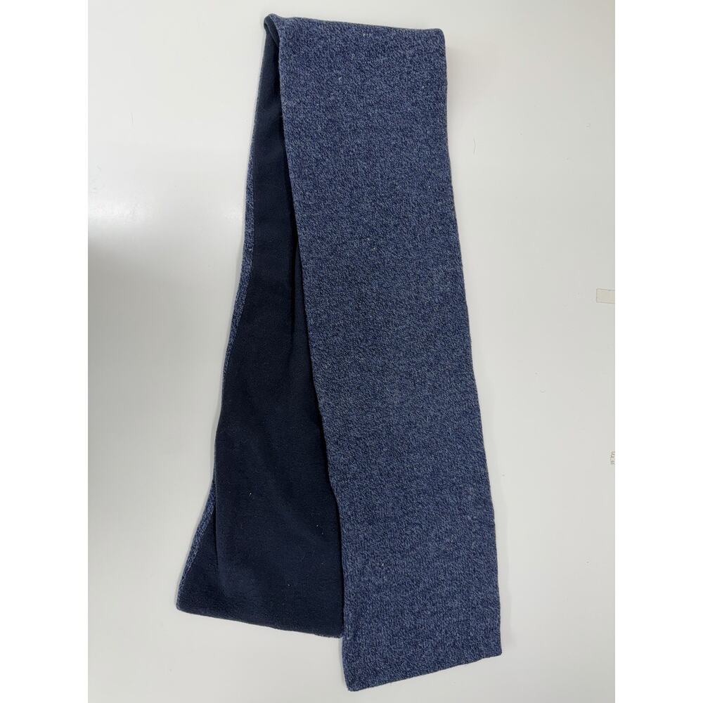 Old Navy Scarf One Size Blue Solid Lambswool Knit and Fleece Winter Neck Warmer